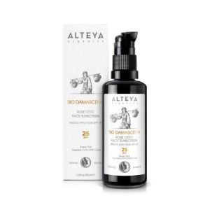 Zonnebrandcrème gezicht met rozenolie - Biologisch - Factor 25
