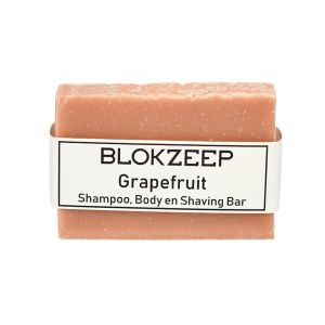 Natuurlijke scheerzeep, shampoo & body bar in 1 – Grapefruit (100gr)